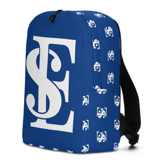 Elijah Simmons "ES" Minimalist Blue Backpack